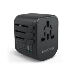 Rav Power Pd Gan 75W 4-Port Travel Charger Offline Global Black